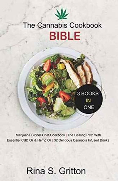 The Cannabis Cookbook Bible 3 Books in 1: Marijuana Stoner Chef Cookbook, The Healing Path with Essential CBD oil and Hemp oil 32 Delicious Cannabis infused drinks Moodporium