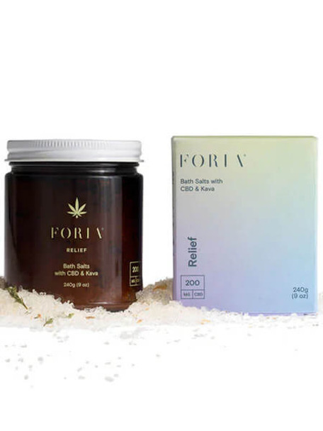 Foria Wellness Bath Salts with CBD & Lavender