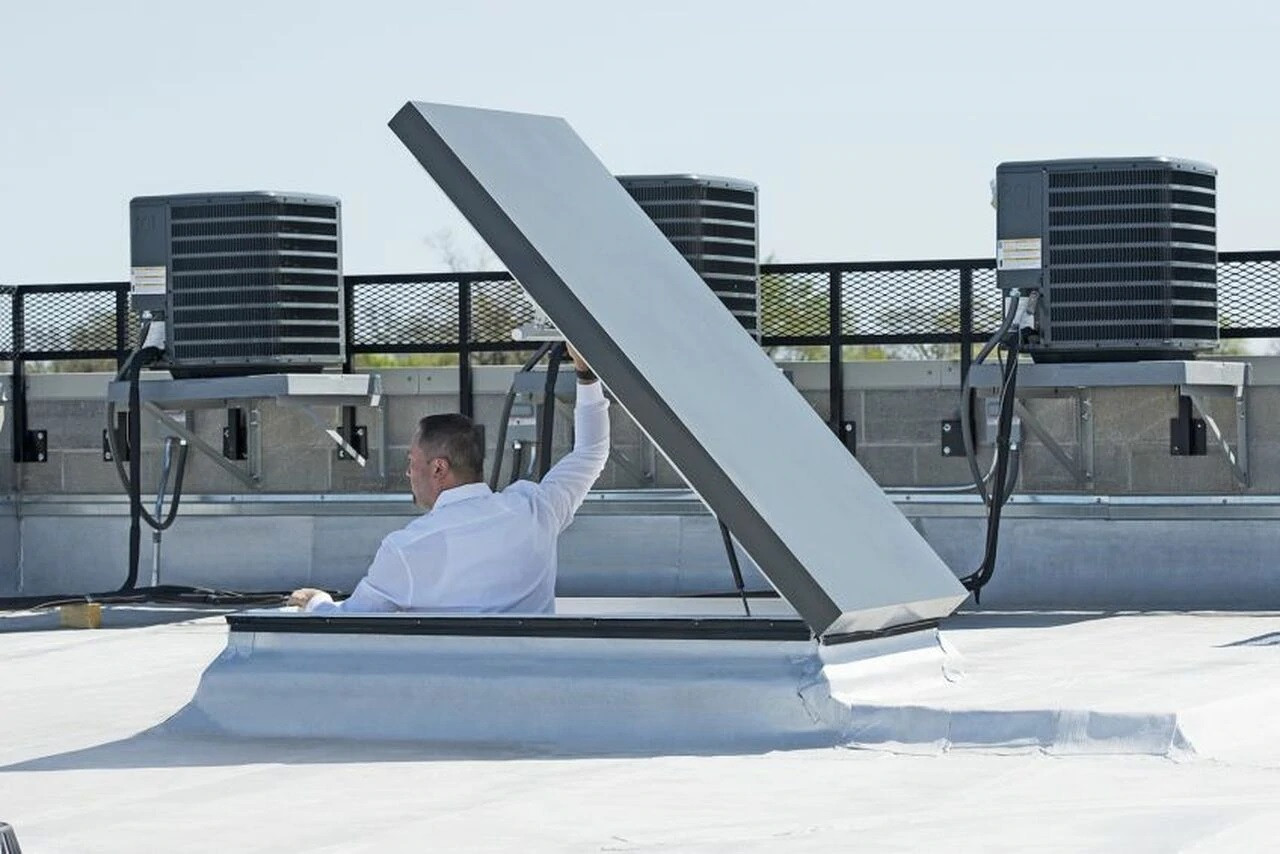 Fakro DRL 36x36 Flat Roof Access Hatch | SolarSkylights.com