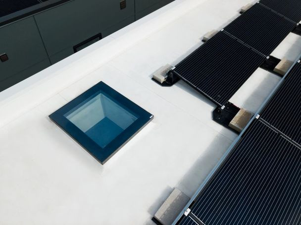 Fakro DRF 30x30 Flat Roof Access Skylight | SolarSkylights.com