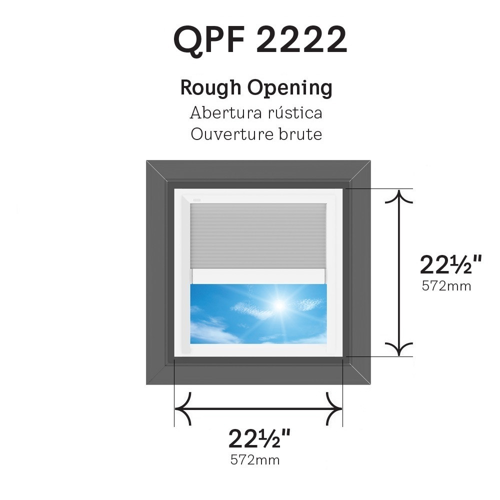 VELUX QPF 2222 Self Flashed Fixed Skylight | SolarSkylights.com