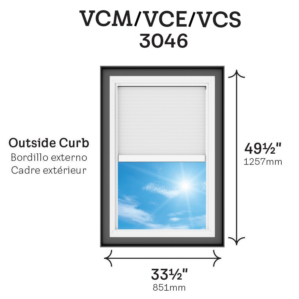 VELUX VCE 3046 Electric Venting Curb Mount Skylight