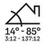 14-85 degrees roof pitch required