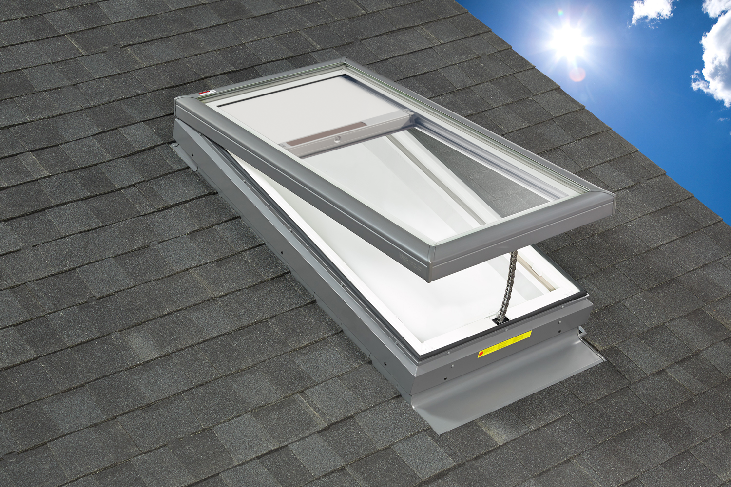 VCM manual venting skylight system VCM manual venting skylight system