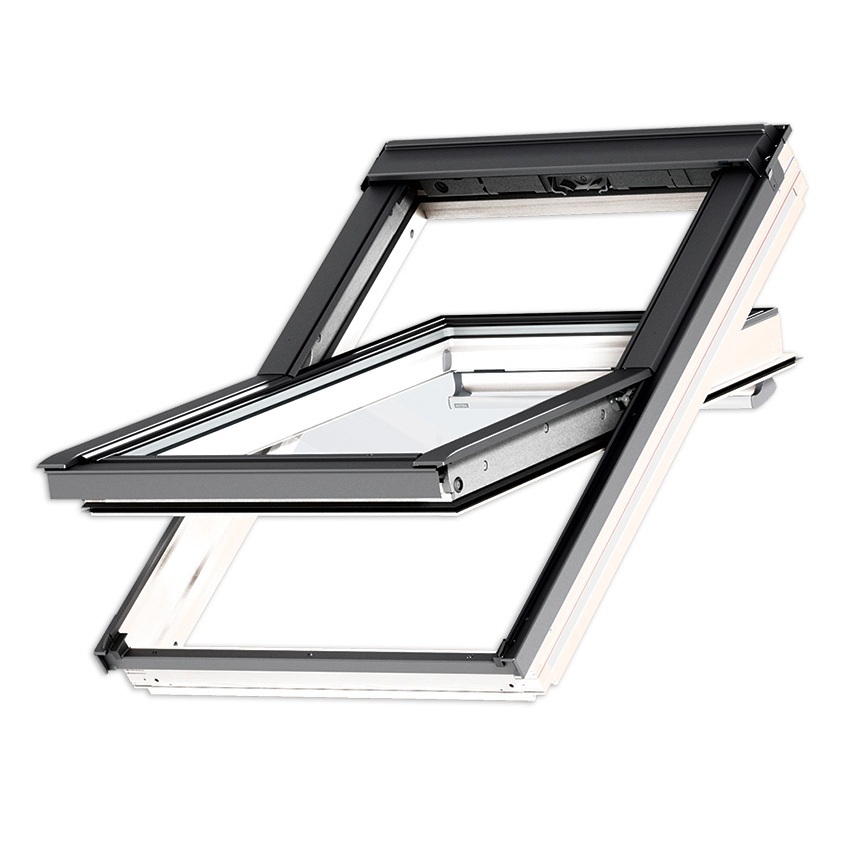Center-pivot roof window