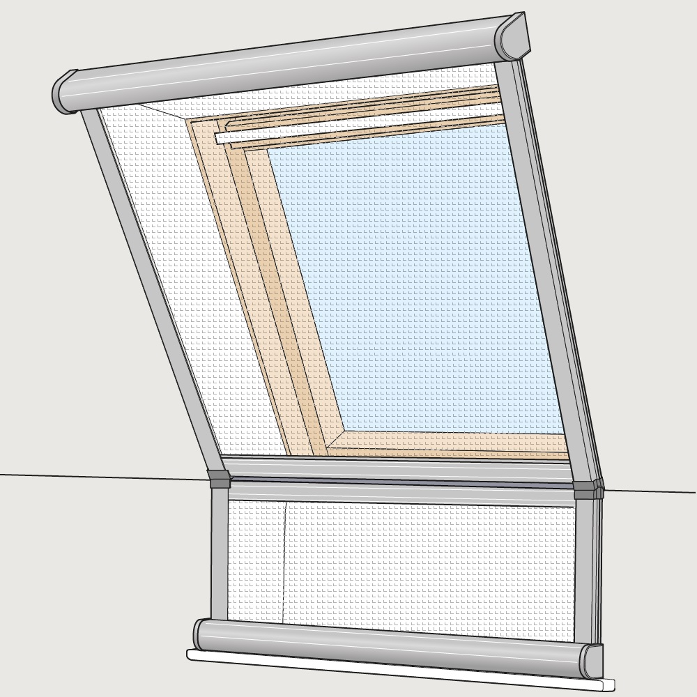 VELUX Top and Bottom Insect Screens and Connector for MK19 Balcony