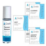 Tension Release Kit includes:
- 1 10ml Tension Release Roll-On Blend
- 2 Anxiety Rescue Patches
- 2 Calming Patches
- 1 Rest Patches