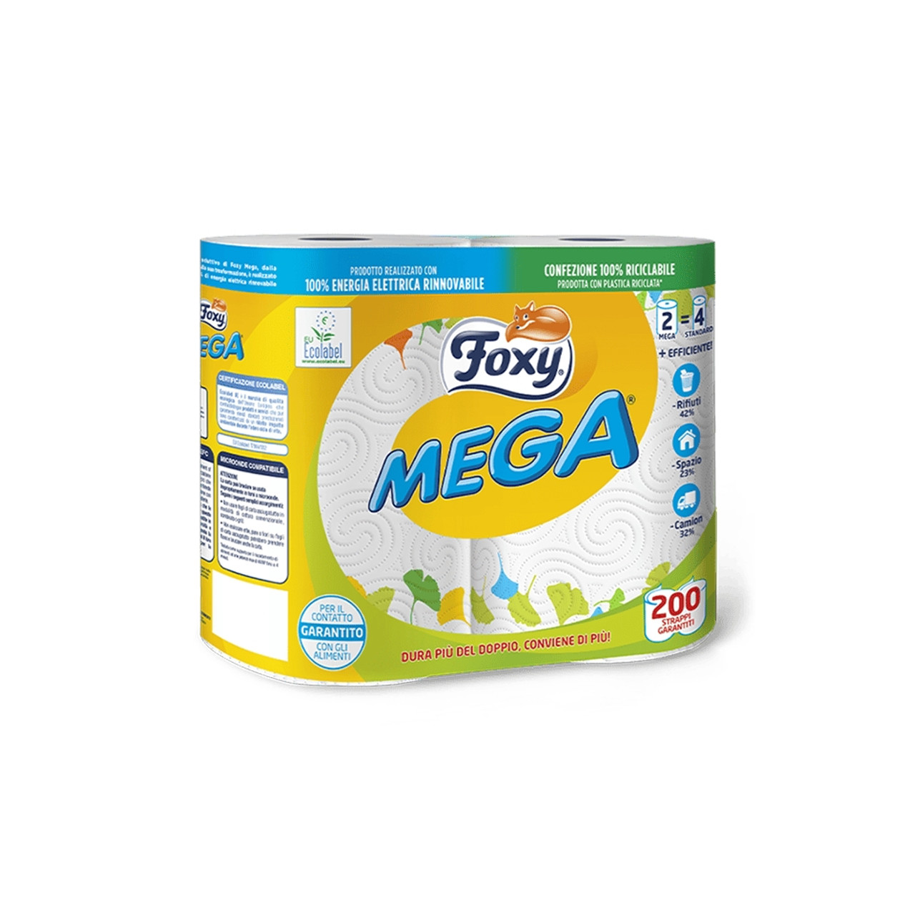 Foxy - Mega Carta Cucina Decorata 2 Veli Rotoli 2 - CZ Store