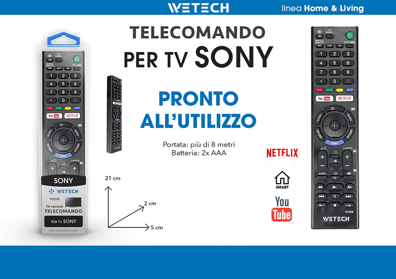 TELECOMANDO UNIVERSALE SONY - Il Ricaricabile