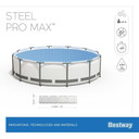 Bestway - Piscina Steel Pro Max Cm.305X76 Capienza 4.678 Lt.