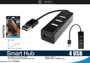 Wetech Hub Usb Con 4 Ingressi Per Trasferimenti Dati