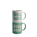 Ad - Tazza Mug Porcellana scritta 2 colori 340Ml