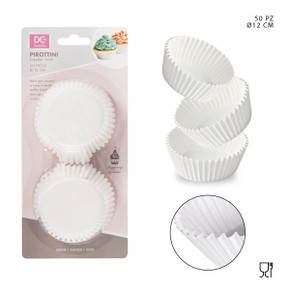 Dc - Pirottini Carta Cupcake 120Mm 50Pz Bianco