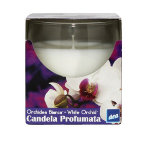 Candele Profumate Bicchiere White Orchidea