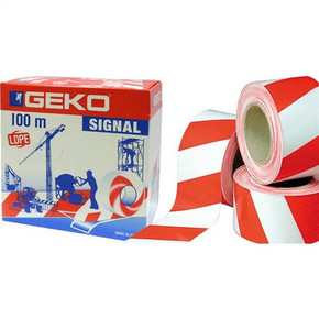 Geko Nastro Signal Bianco/Rosso 100M