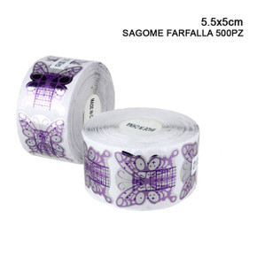 Melissa - Sagome Nail Farfalla 5.5x5Cm 500Pz