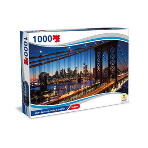 Puzzle Usa - New York Ponte Di Brooklyn  70X50Cm