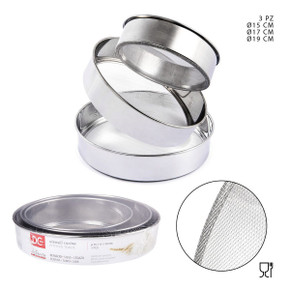 Dc - Set 3Pz Setaccio Da Cucina Inox D.15/17/19Cm