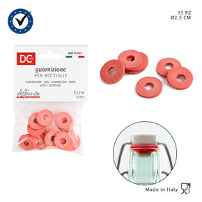 Dc Casa Guarnizione Bottiglie Rondella D2.5Cm 15Pz