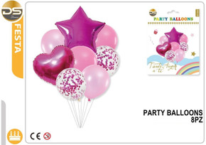 Dz - Party Set 8Pz Palloncini Per Festa6