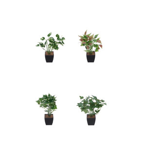 piante artificiali con vaso