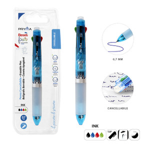 Pryma - Penna Gel Cancellabile 4Colori 0.7Mm Blu Bl.