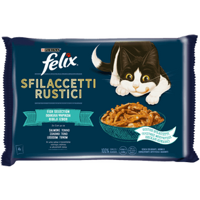 Felix - Sfilaccetti Rustici Tonno&Salmone Gr.80X4