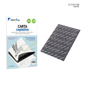 Pryma - Carta carbone  A4 21x297Cm 100FF nero