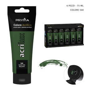 Pryma - Colore acrilico 75Ml n.568 verde linfa