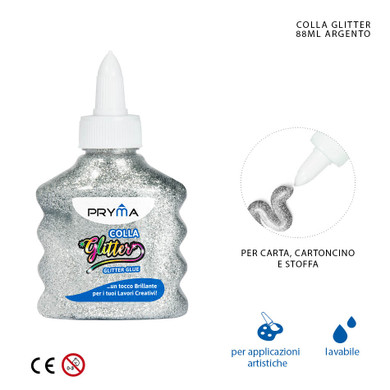 Pryma - Colla Glitter 88Ml Argento