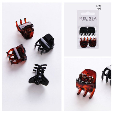 Melissa - Mollettone Per Capelli 2X2.2Cm 4Pz