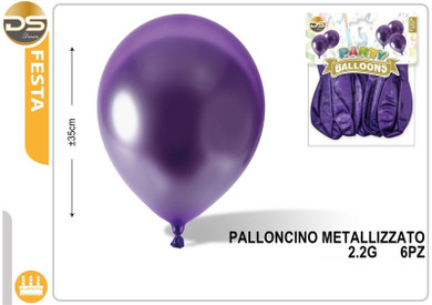 Dz - Party Palloncini Metallizzato 2.2G Viola