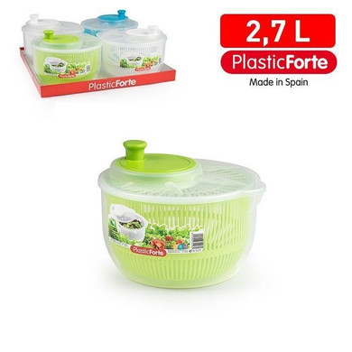 PlasticForte® Centrifuga Per Insalata Handy 2.7L Misto Colori
