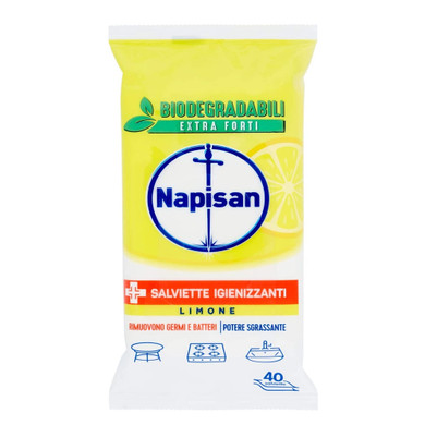 Napisan Salviette Igienizzanti Biodegradabili Lemon Pz.40