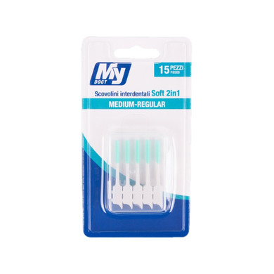 MyDoct - Scovolini Interdentali Soft 2In1 Medium/Regular 15Pz