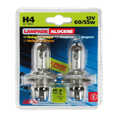 Lampa - Lampada  h 4 60/55W alogena