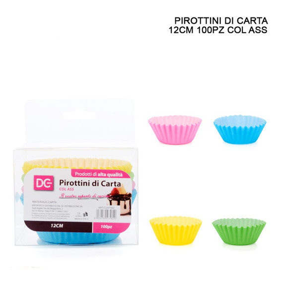 Dc - Pirottini Carta 12Cm 100Pz Ass