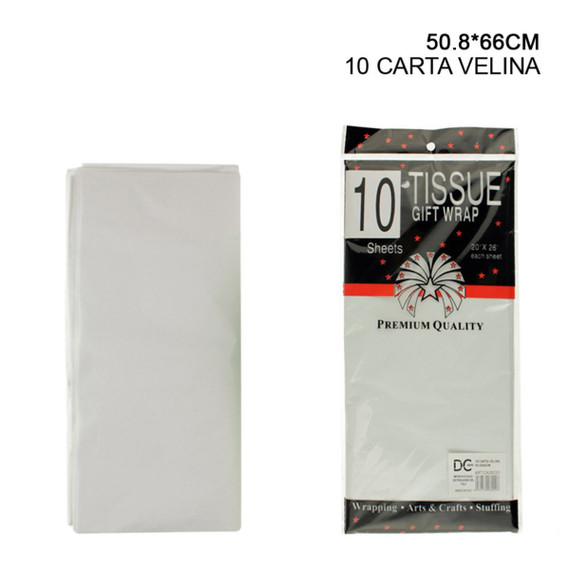 Dc - Carta Velina 508X66Cm 10FF Bianco