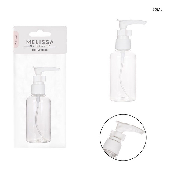 Melissa - Dispenser Plastica Trasparente  75Ml T/Bianco