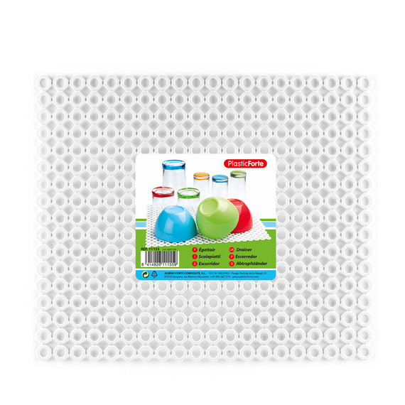 PlasticForte® - Tappetino Lavello 38*33Cm Bianco