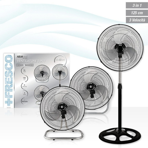 Ventilatore In Metallo 3 In 1