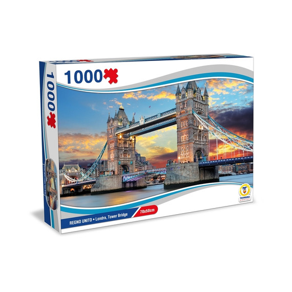 Puzzle Regno Unito - Londra Tower Bridge 70X50Cm 1000 Pz