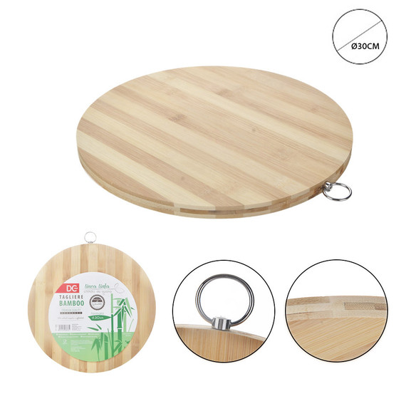 Dc - Tagliere Bamboo Tondo 30x1.5Cm