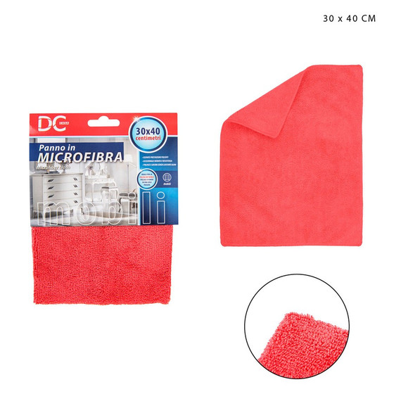 Dc - Panno Microfibra Mobili 30X40Cm 320G Rosso