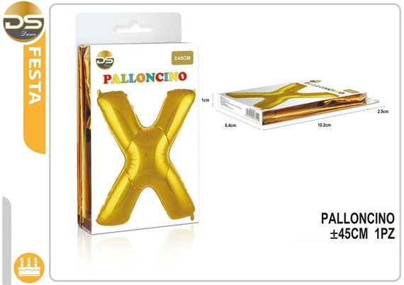 Dz - Party Palloncino Oro Alfabeto 45Cm
