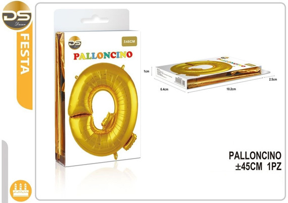 Dz - Party Palloncino Oro Alfabeto 45Cm