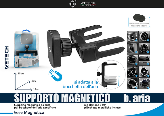 Wetech Supporto Magnetico Fissaggio Regolabile