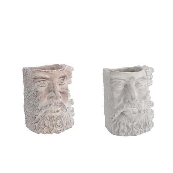 Ad - Vaso Cemento Zeus 2 colori 17,5X17Xh22Cm