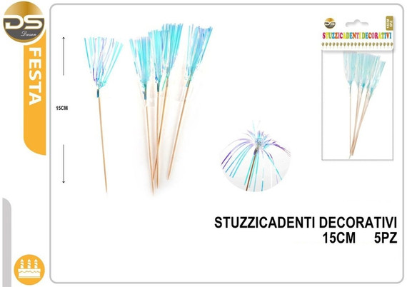 Dz - Party Stuzzicadenti Ombrello Decorato 15Cm