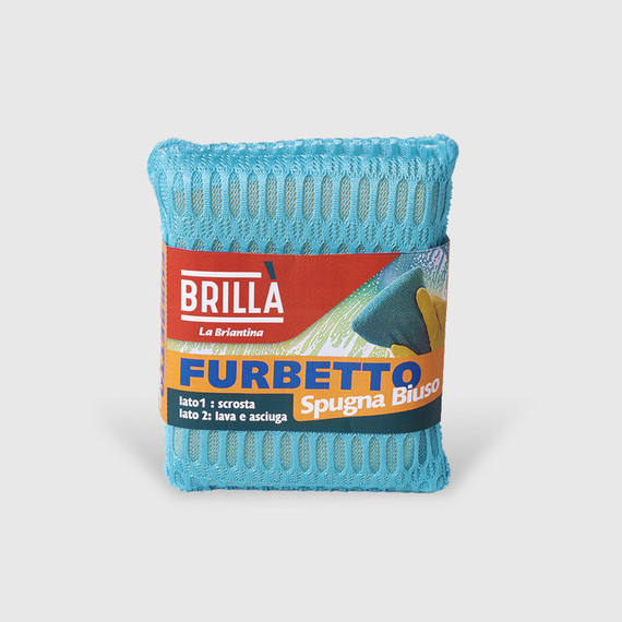 Brilla - Spugna Furbetto 12x14x3 cm